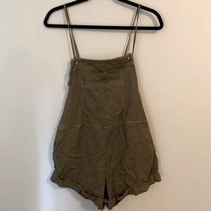 Billabong Women's Wild Pursuit Short Overall - Medium, Sage